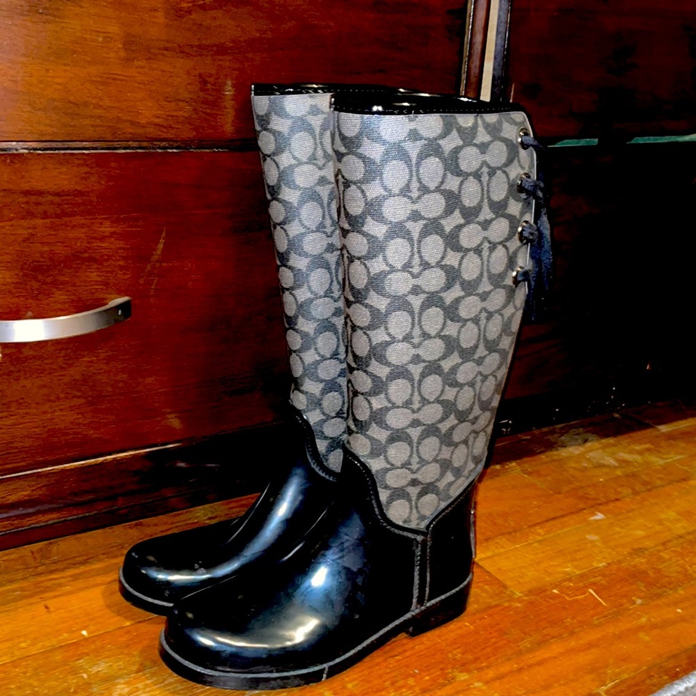 Tall Coach Rain Boots
